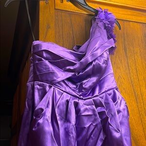 Women / Juniors Satin Purple Dress